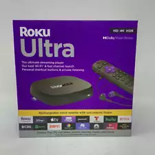 New Roku Ultra Streaming Player Black 4802R