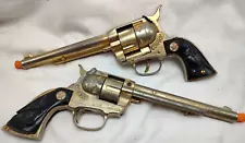 1950's Hubley Cowboy Gold Plated Cap Guns