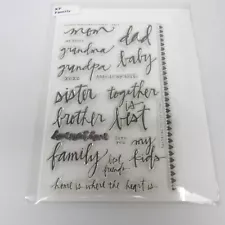 Kelly Purkey "Family" Photopolymer Stamp Set - Relatives Mom Dad Brother Sister