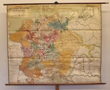 School Wall Map Role Map School Map 16.Jahrhundert 192x162 ~ 1920 Vintage