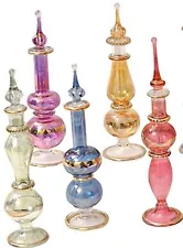 CraftsOfEgypt Genie Blown Glass Miniature Perfume Bottles for Perfumes & Esse...