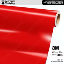 3M 2080 Gloss Hot Rod Red Vinyl Vehicle Car Wrap Decal Film Sheet Roll | G13