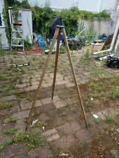 Tall Wooden Tripod Industrial Farmhouse Home Decor