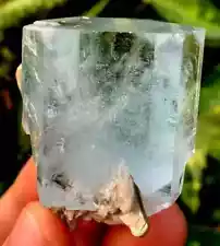 Sky Blue Terminated Aquamarine Crystal With Mica Specimen From Shigar 380 carats