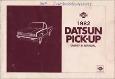 1982 Datsun Pickup Truck Owners Manual 720 Pick-Up Owner Guide Book Gas Diesel