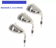 AGX Mens SAME LENGTH Irons Set 3-4-5i; RH Steel or Graph Shafts Any Size, Flex