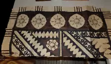 Vtg OriginaL AMATE BARK PAPER painted decoraTive 38" x 18" Mexican FoLK ArT