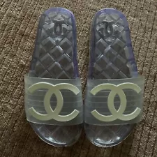 chanel jelly sandals