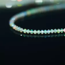 Ethiopian Opal Micro Faceted 2 MM Round Beads Strands For Jewelry Making