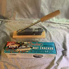 Reed's Rocket Nut Cracker Pecans Walnuts +,Wood & Steel Model 816 Vintage