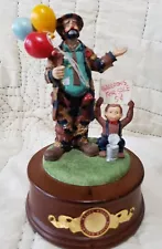 Emmett Kelly Clown Weary Willie "Balloons For Sale" Music Box 1991