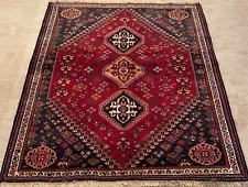 #14411 Semi-Antique Fine Qashqaei Oriental Rug