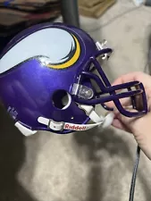 New ListingRiddell Mini Football Helmet Minnesota Vikings 1/2 Scale