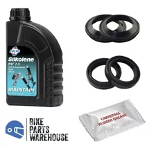 Honda VT 1300 FURY 2010-2013 Pair Fork Oil Seal Dust Seal Silkolene Oil Kit