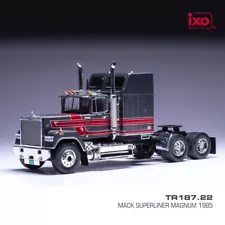 1979 MACK MAGNUM SUPERLINER TRACTOR TRUCK 3-ASSI GREY RED 1:43 SCALE BY IXO