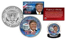 DONALD TRUMP 45th PRESIDENT Official 2016 JFK Half Dollar U.S. Coin WHITE HOUSE