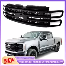 Glossy Black Platinum Look Grille For 2023-2024 Ford F250 F350 F-250 Super Duty