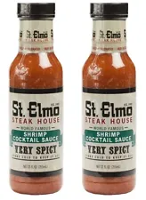 2 St. Elmo Steak House World Famous Shrimp Cocktail Sauce Spicy 12 oz Each New