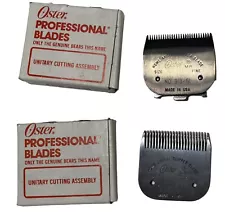 Oster Professional Blades Unitary Animal Cutting Assembly Fine and Coarse Lot