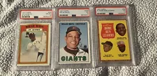 Lot Of 3 Willie Mays Vintage PSA Baseball Card Slabs 1967 Topps 5 1972 4 1962 4