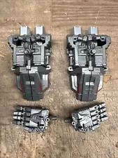 Combiner Wars CW 3rd Party upgrade kits Hands Feet Silver ( Eg. For Bruticus