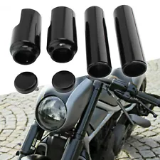 FOR HARLEY-DAVIDSON BLACK FORK COVER KIT FOR V-ROD NIGHT ROD SPECIAL 2007-2011 (For: 2011 Night Rod Special)