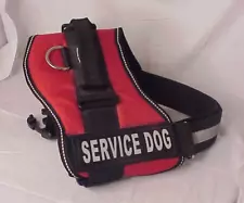 Service Dog Vest Harness Red & Black Size XL Industrial Puppy Reflective