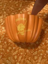 HUGE Captain Morgan Pumpkin Candy/Ice Bowl GREAT FOR HALLOWEEN PARTY