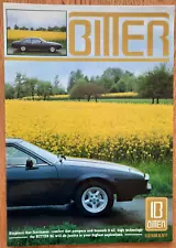 BITTER car sales brochure, English text prospekt / catalog