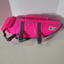 Outward Hound Granby Small Pink & Gray Polyester Dog Flotation Jacket Coat