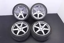 20" CONCEPT ONE CS-6 SILVER MACHINED WHEELS WHEEL RIM SET 20X9 20X10.5