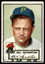 1952 Topps Bill Howerton Low Grade Pittsburgh Pirates #167