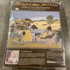 Grandma Moses Cross Stitch Kit Number 215 - In Harvest Time 14" x 18" Sealed