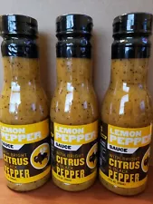 3-Pack Buffalo Wild Wings BWW Lemon Pepper Chicken/BBQ/Grilling Wet Sauce