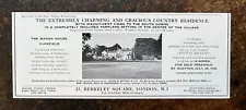 The Manor House - Cuckfield - Sussex For Sale - 1966 Press Cutting r399