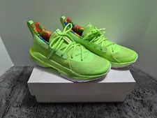 Under Armour Sour Patch Kids Curry 7 Men's Size 7.5 Lime With Box