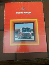 MACK MC FIRE PUMPER FIRE TRUCKS PART VEHICLE 1978 VTG RARE