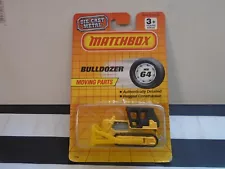 Matchbox 1-75 Superfast MB64 BULLDOZER NEW MINT SEALED USA CARD! RARE VARIATION