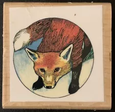 Rubber Stamp Red Fox Ampersand Press New