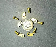 BRASS CLICKS, RIVETS AND SPRINGS FOR ANTIQUE CLOCKS