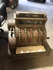 National Cash Register Model 452 Fancy Brass Scroll Cash Register Serial 1002604