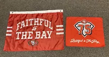 SAN FRANCISCO SF 49ers Faithful to the Bay Flag & 75th Faithful to Bay Towel SGA