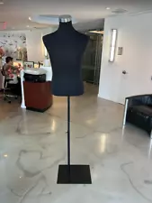 Black Male Torso Mannequin Made out of Heavy Metal and Fabric