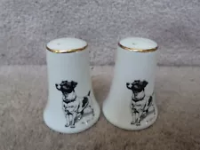 Salt & Pepper Shaker by THE HUNTSMAN Jack Russell Terrier 2.5"