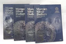 Set of 4 - Whitman Morgan Silver Dollars Coin Folders Number 1-4 1878-1921, Book