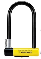 Kryptonite New York Lock STD Bicycle U Lock - Black/Yellow (2154)