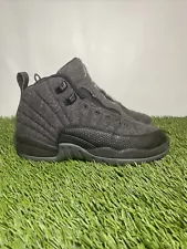 Nike Air Jordan 12 Retro Wool BG Youth 6Y Grey Black Shoes 852626-003