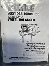 Operating & Maintenance MANUAL COATS Wheel Balancer Models 950, 1025, 1050, 1055