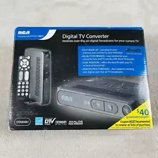 RCA Digital TV Converter Box DTV Tuner w/ Remote & Cables DTA800B1