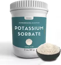 3 oz Potassium Sorbate Food Grade, 100% Pure, Premium Potassium Sorbate for W...